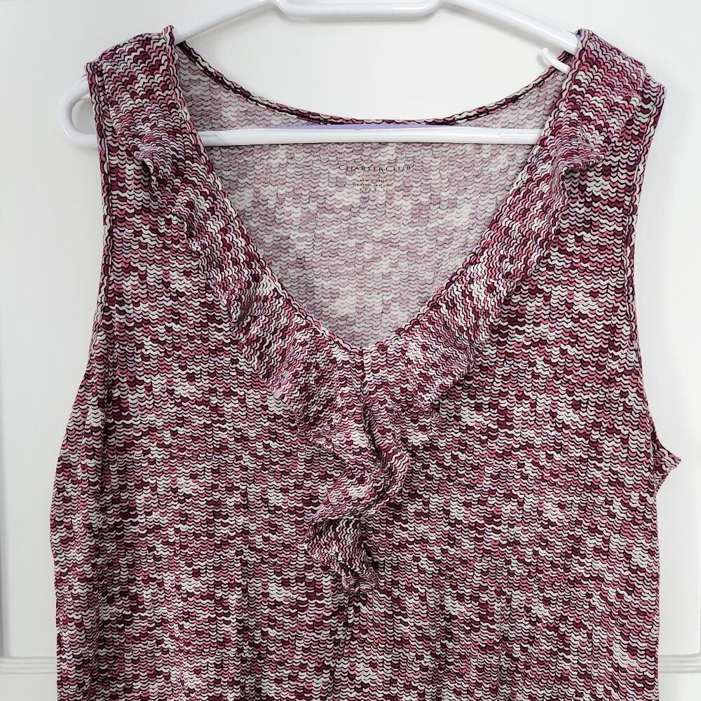 Charter Club Tank XL Pink  and Black